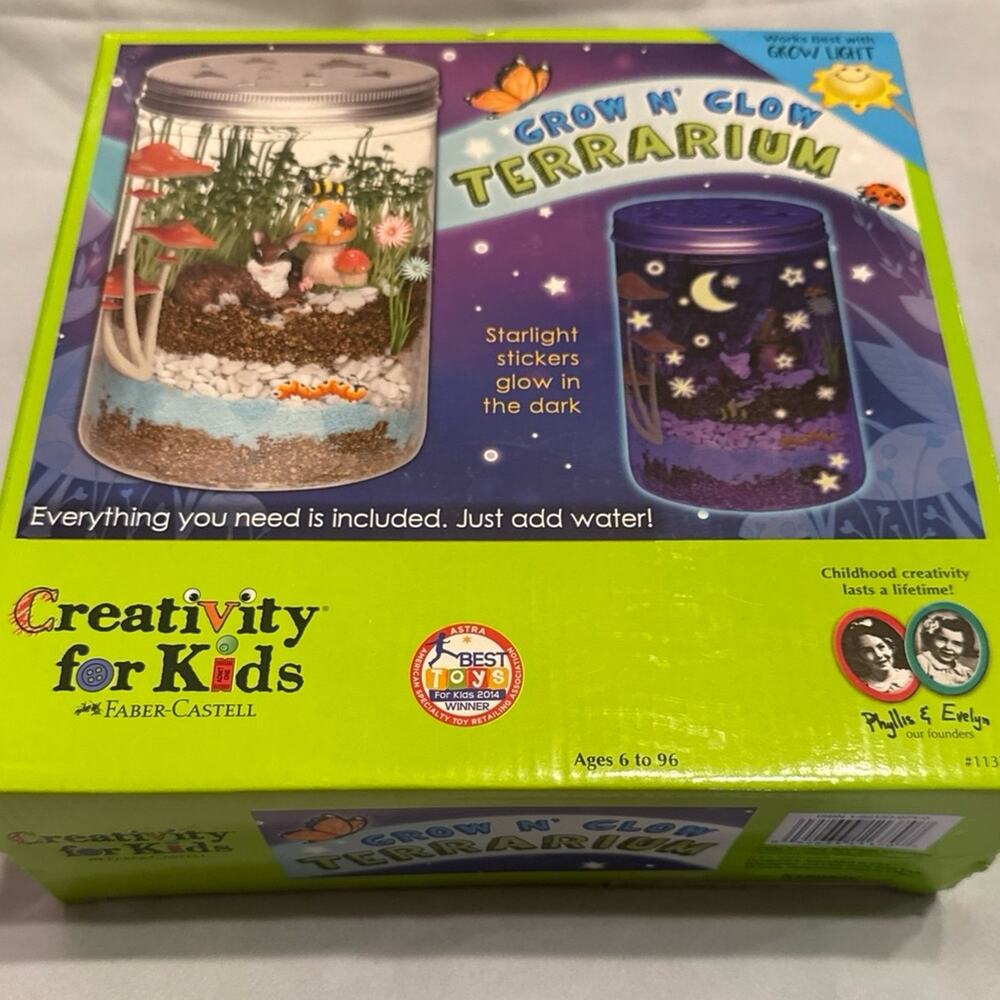 NIB Creativity for Kids, Farber-Castell Grow and Glow Terrarium